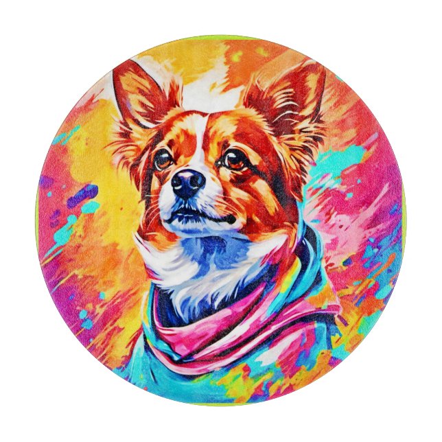Best Dog Pet Paint Art Cutting Board (Front)