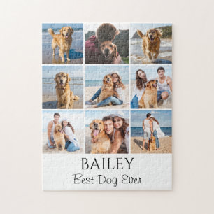 Best Dog Photo Collage Personalized  Jigsaw Puzzle