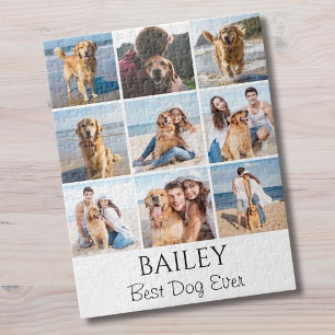 Best Dog Photo Collage Personalized  Jigsaw Puzzle