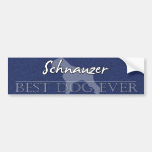 Best Dog Schnauzer Bumper Sticker