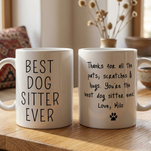 Best Dog Sitter Ever Dog Walking Pet Sitter Coffee Mug