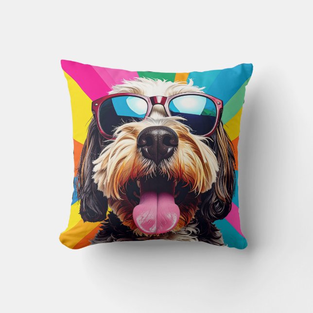 Best dog throw pillow (Front)