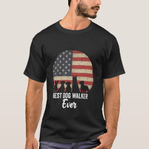 Best Dog Walker Ever Pet Dog Lover T-Shirt