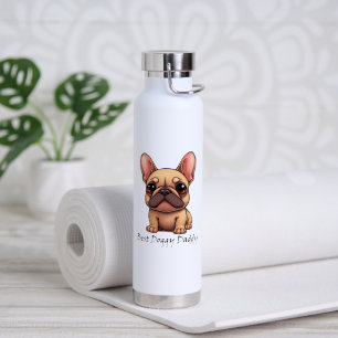 Best Doggy Daddy Frenchie French Bulldog Dog Pet  Water Bottle