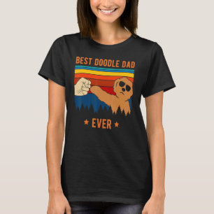 Best Doodle Dad Ever   Dog Goldendoodle Labradoodl T-Shirt