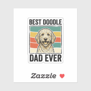 Best Doodle Dad Ever Vintage Dog Shirt Design_1