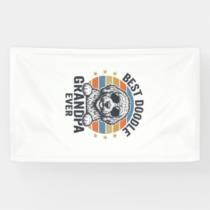 Best Doodle Grandpa Ever Vintage Dog Shirt Design_ Banner
