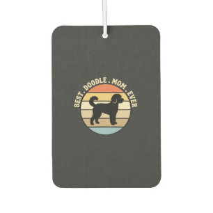 Best Doodle Mom Ever Retro Dog Air Freshener