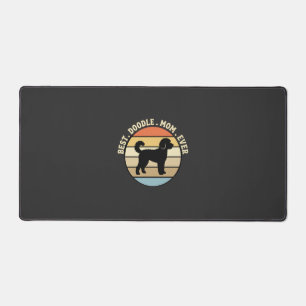 Best Doodle Mom Ever Retro Dog Desk Mat