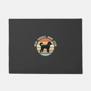 Best Doodle Mom Ever Retro Dog Doormat
