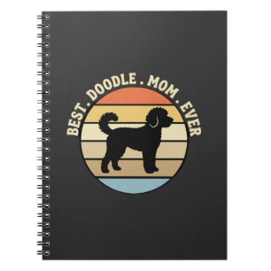 Best Doodle Mom Ever Retro Dog Notebook