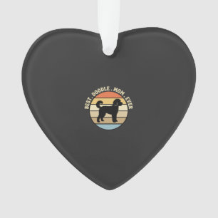 Best Doodle Mom Ever Retro Dog Ornament