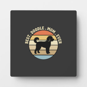 Best Doodle Mom Ever Retro Dog Plaque