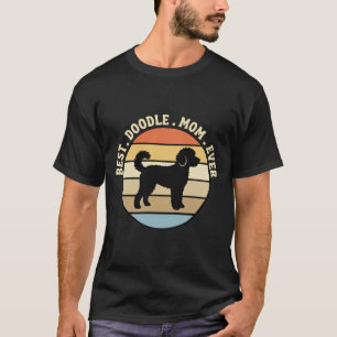 Best Doodle Mom Ever Retro Dog T-Shirt