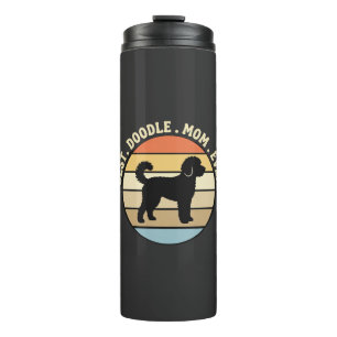 Best Doodle Mom Ever Retro Dog Thermal Tumbler