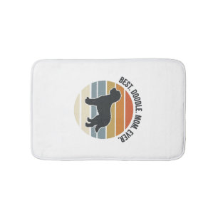 Best Doodle Mom Ever Vintage Dog Mom Design_1 Bath Mat