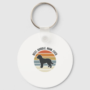 Best Doodle Mom Ever Vintage Dog Mom Design_1 Keychain