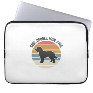 Best Doodle Mom Ever Vintage Dog Mom Design_1 Laptop Sleeve