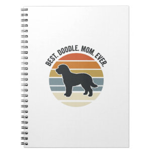 Best Doodle Mom Ever Vintage Dog Mom Design_1 Notebook