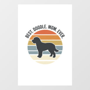 Best Doodle Mom Ever Vintage Dog Mom Design_1 Window Cling