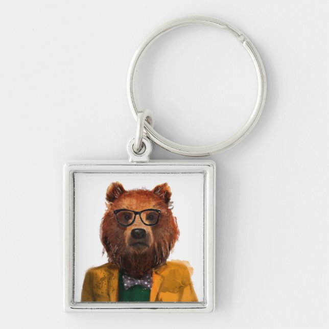 Best Dressed Bear Keychain (Front)