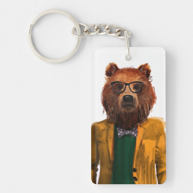 Best Dressed Bear Keychain (Front)