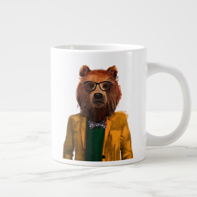 Best Dressed Bear Large Coffee Mug (Right)