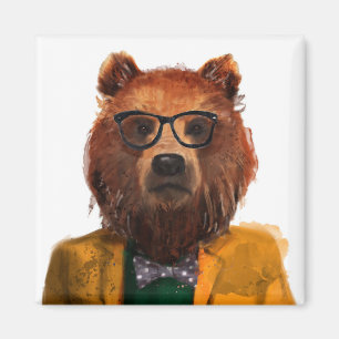 Best Dressed Bear Magnet