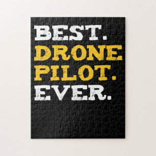 Best Drone Pilot Ever Funny Commercial Quadcopter Jigsaw Puzzle