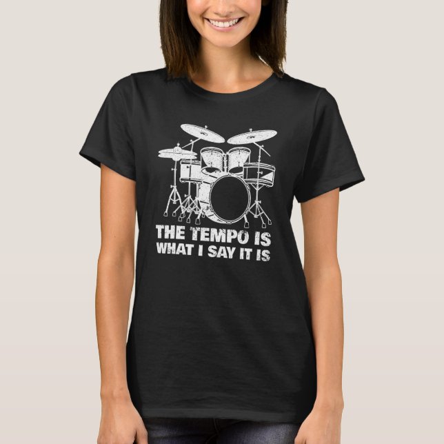 Best Drum For Men Women Drummer Drum Kit Drumming T-Shirt (Front)