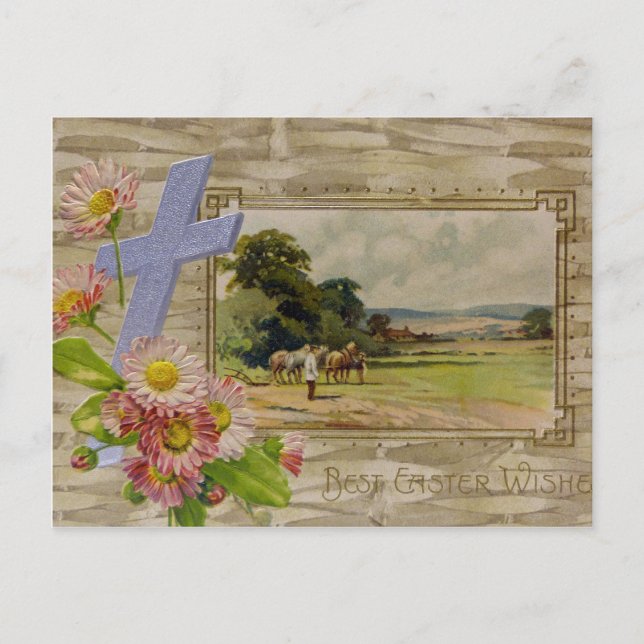 Best Easter Wishes Holiday Postcard (Front)