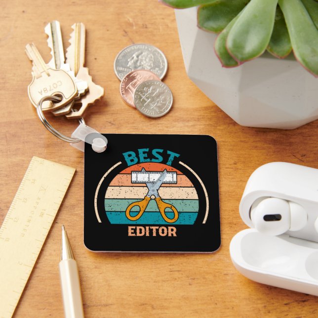 Best Editor - Retro Style Keychain (Desk)