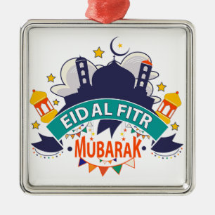 Best Eid Gift For Muslims - Eid Al-Fitr Al Mubarak Metal Ornament