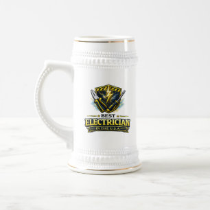 Best Electrician in the USA Beer Stein