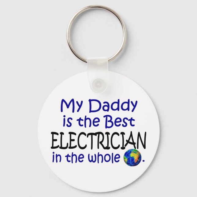 Best Electrician In The World (Daddy) Keychain (Front)