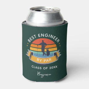 Best Engineer By Par Graduation 2025 Green Custom Can Cooler