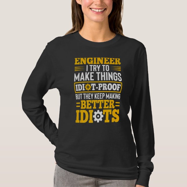 Best Engineer For Men Women Mechanical Engineering T-Shirt (Front)