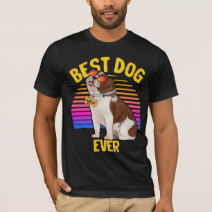 Best English Bulldog Dog Ever Retro T-Shirt