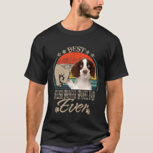 Best English Springer Spaniel Dad  Vintage Fist Bu T-Shirt
