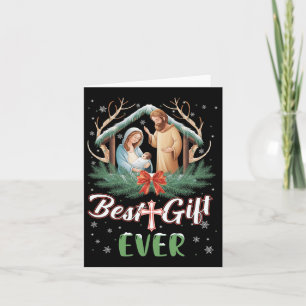 Best Ever Christmas Cool Jesus Nativity Scene Chri Card