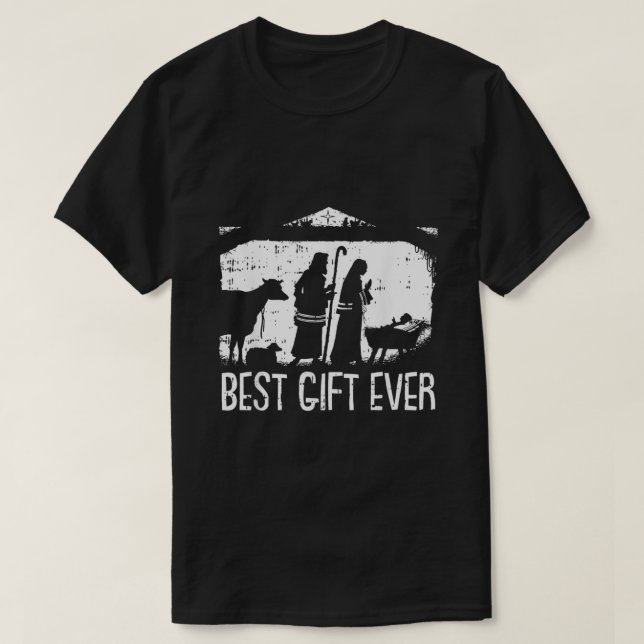 Best Ever Christmas Cool Jesus Nativity Scene Chri T-Shirt (Design Front)