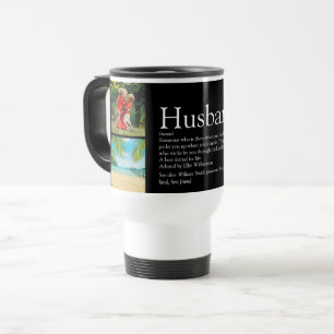 Best Ever Husband Definition Photo Collage Travel Mug
