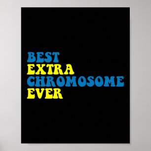 Best Extra Chromosome Ever Down Syndrome Awareness Poster