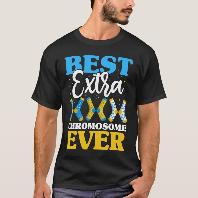 Best Extra Chromosome Ever  Down Syndrome Kids Soc T-Shirt (Front)