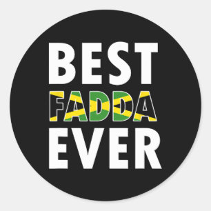 Best Fadda Ever Dad Daddy Father Fathers Day  Classic Round Sticker