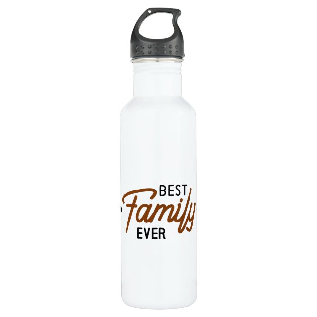 Best Family Ever 710 Ml Water Bottle (Front)