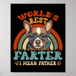 Best Farter I Mean Father Best Dad Ever Cool Dog M Poster