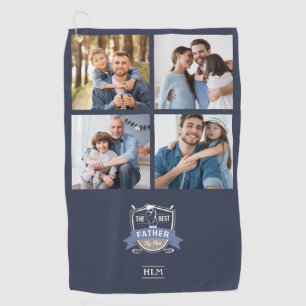 Best Father By Par Personalized Photos Golf Towel
