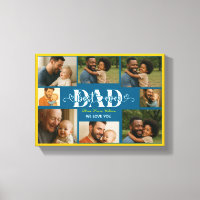 Best Father Ever personalized photo collage