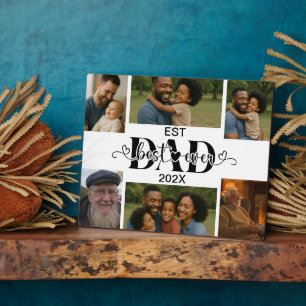 Best Father Ever – Personalized Photo Collage Plaque